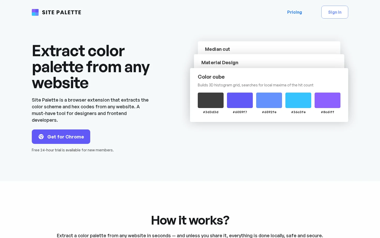 Site Palette 页面快照